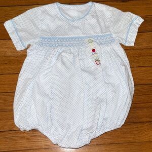 Lullaby Set Blue and White Birthday Bubble - 2T